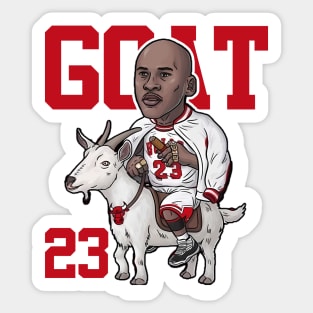 MJ Goat 23 Cartoons Sticker